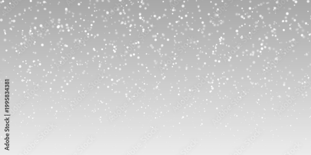 Fototapeta premium Png Falling snow on transparent background. Light snowfall, snowflakes, Snow flakes, snow background. Bokeh lights vector file 