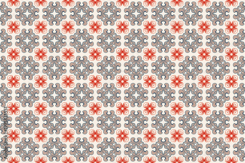 Seamless Fabric Texture Graphic Perspective Symmetric Art Luxury Endless Tile Template Textile Geometric Interior Background Fashion Shape Visual Wallpaper Cloth Digital Design Decoration Pattern.