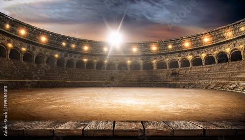 Plakat gladiator arena background