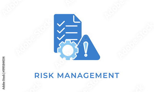 Risk Management  vector icon isolated on white background