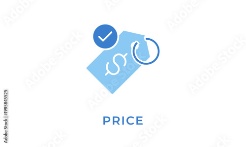 Price vector icon isolated on white background