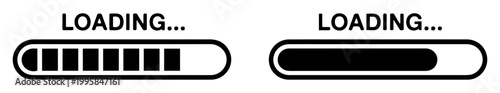 loading progress bar vector icon