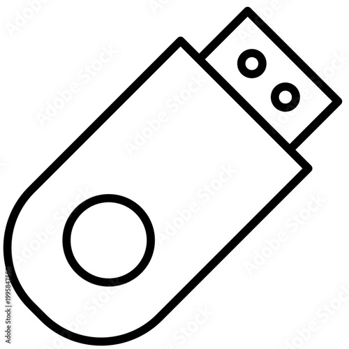 Usb Outline Icon