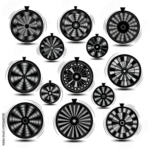 Spinning Wheel Collection: Chance, Luck, Game, Decision