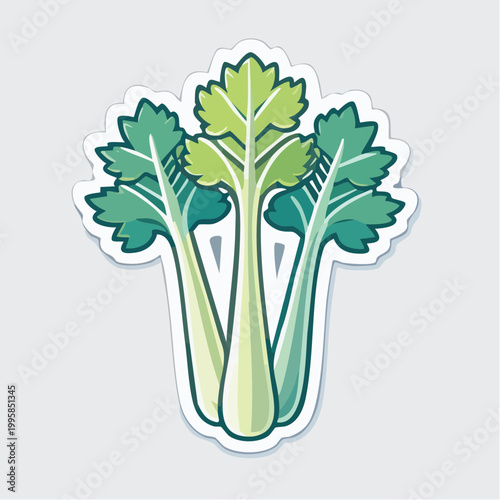 Illustration of Celery Stalks