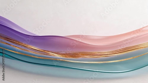 Abstract flowing wave design