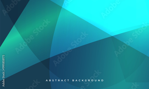 Blue modern abstract background with polygonal geometric shapes. Business corporate presentation template. Vector illustration