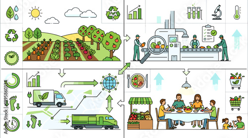 The Farm-to-Table Journey From Cultivation and Processing to Sustainable Transportation and Enjoyment