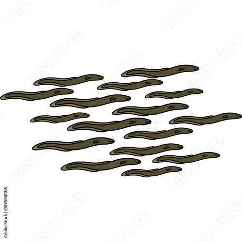 Abstract Watercolor Brush Strokes