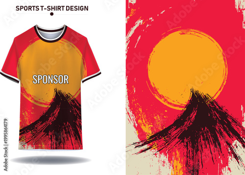 Sports jersey and t shirt background design