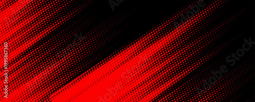 Black and red abstract grunge background with halftone style modern arts sport background. abstract futuristic wallpaper.