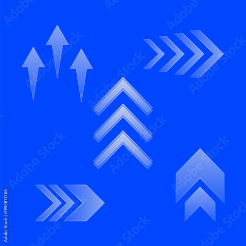 Glassmorphism Arrows Collection