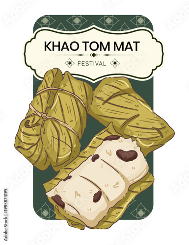 Thai Traditional Dessert Luk Chup Fruit Shaped Mung Bean Sweets Illustration