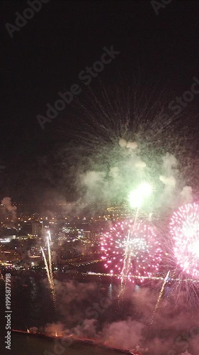 Fireworks display during the celebration.