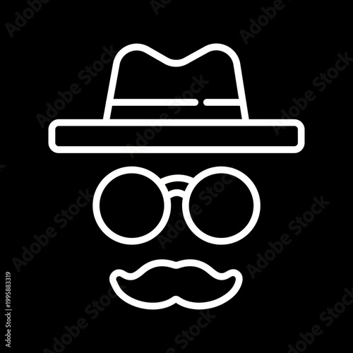 Canvas-taulu Disguise Vector Icon