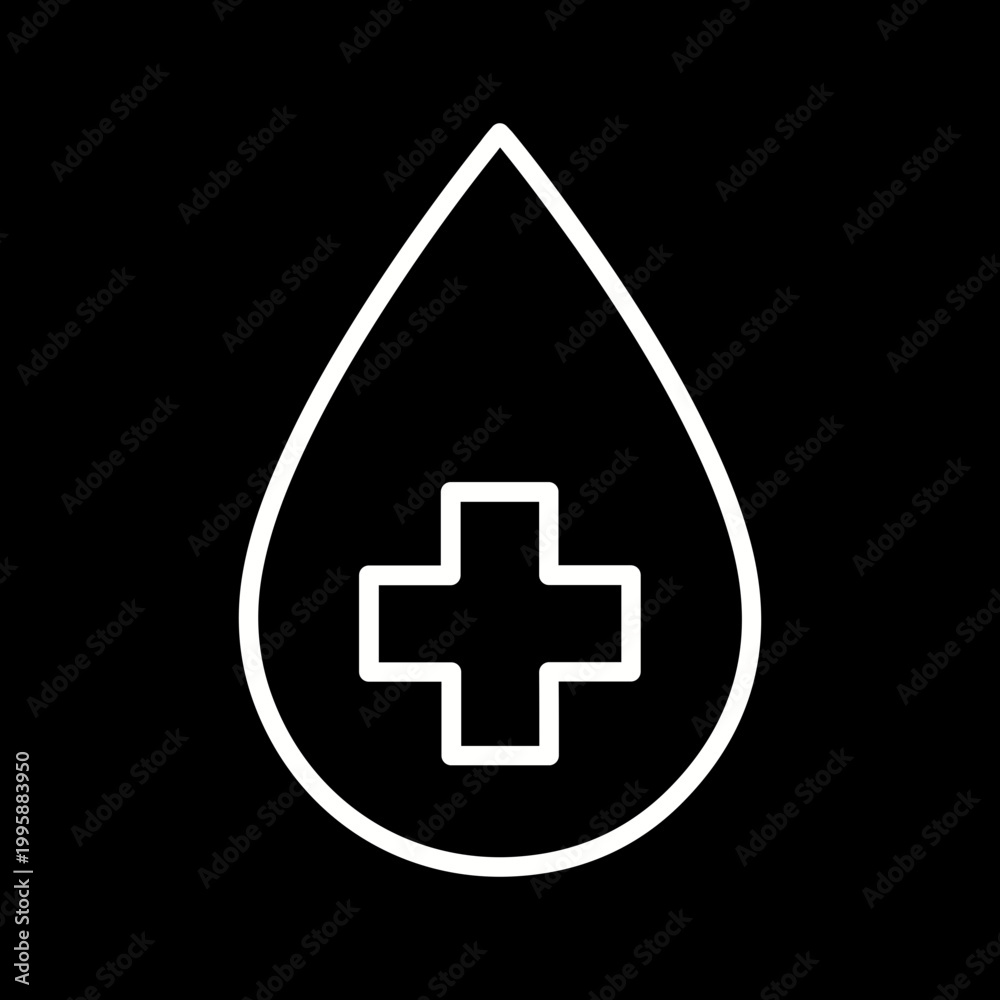 Fototapeta premium Blood Vector Icon