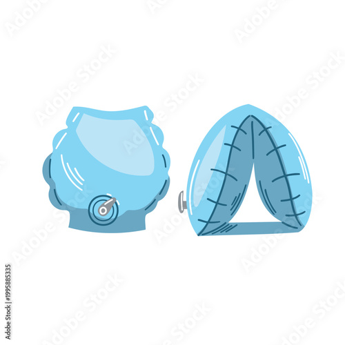 Kids arm floaties – inflatable swimming armbands illustration