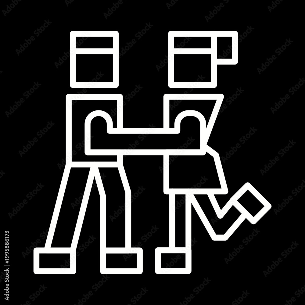 Fototapeta premium Foxtrot Vector Icon