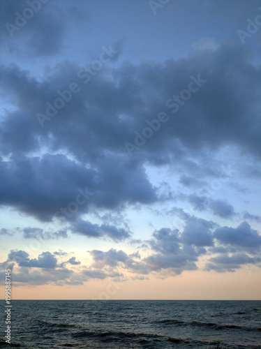 sunset over the sea