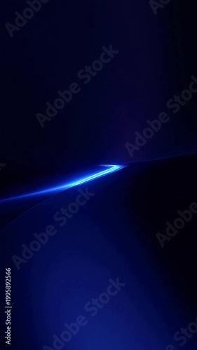 Abstract blue-purple light waves on dark background