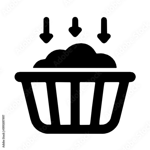 Biomass Harvest Yield Industrial Biology Icon