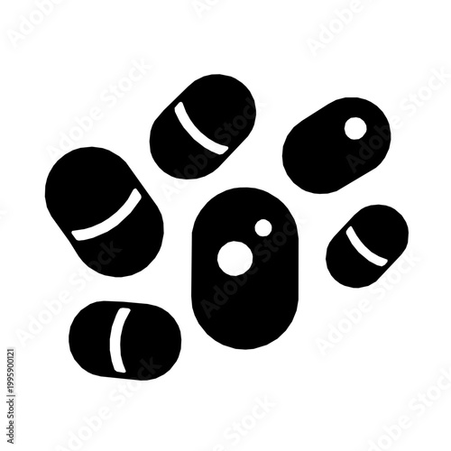 Microbial Swarm Density Industrial Biology Icon