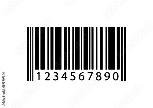 Black Minimalist Barcode Vector Graphic