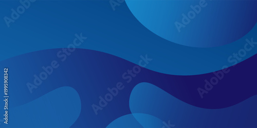 Latar belakang warna biru abstrak. Komposisi bentuk dinamis. Ilustrasi vektor