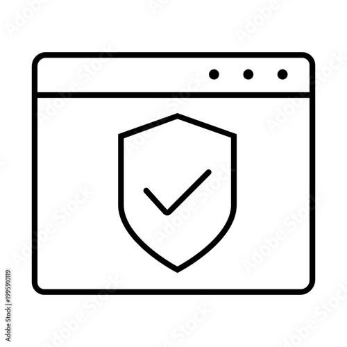 Browser icon vector. Website Illustration sign. Browser functions symbol. Internet logo.