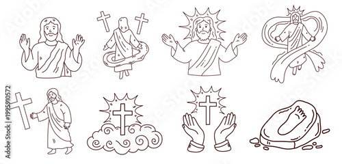 The glorious ascension of Jesus to heaven