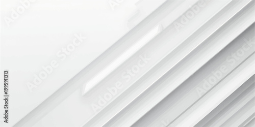 Abstract white striped geometric background with light gray lines for modern business wallpaper and office interior design