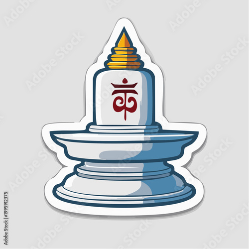 Tibetan Buddhist Stupa Symbol