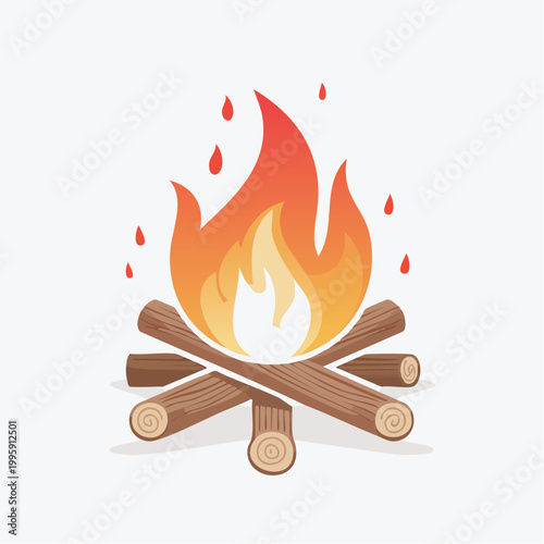 Campfire Illustration