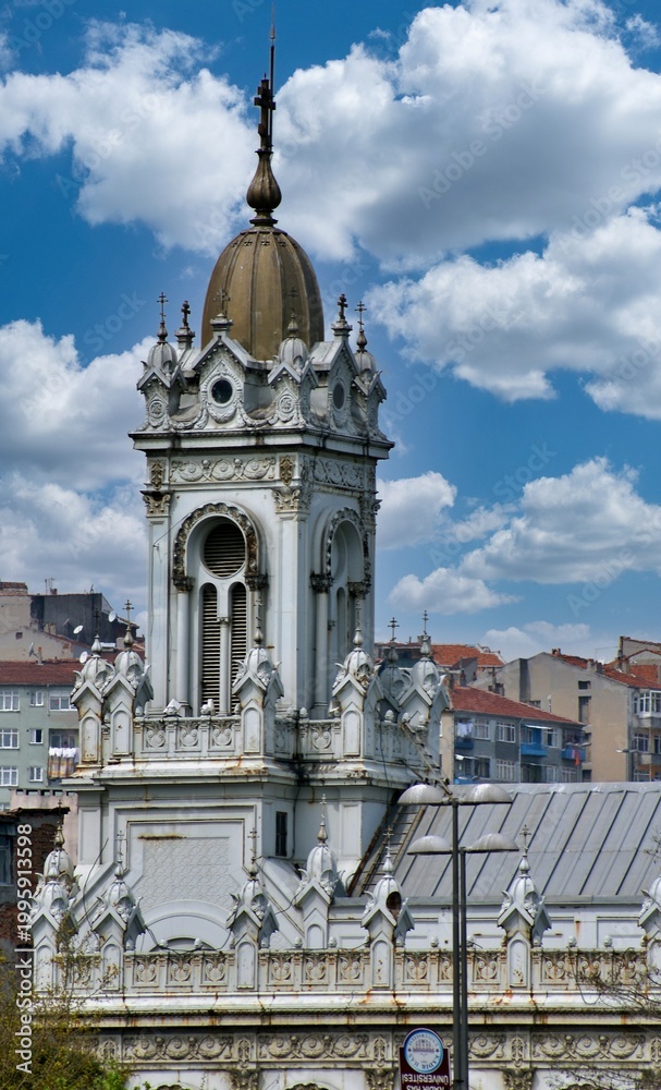 Fototapeta premium Sveti Stefan Church is a Bulgarian church located in the Balat district of Istanbul.