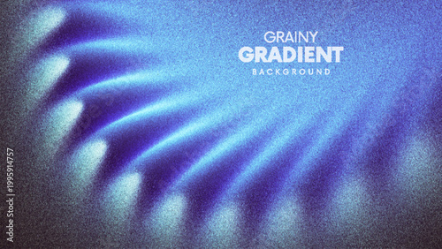 Dreamlike glowing curves in cool blue and violet hues with subtle grain noise texture created from thousands of individual dots. Futuristic calm fluid light in space with depth and softness. Vector