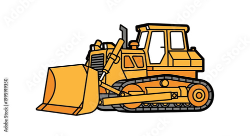 Bulldozer Construction Equipment Heavy Machinery.