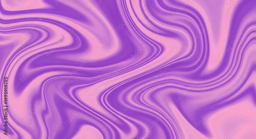 Fototapeta premium A captivating blend of soft purple and pink hues creates a mesmerizing liquid marble abstract pattern with graceful, flowing lines, perfect for serene backgrounds that exude elegance and tranquility.