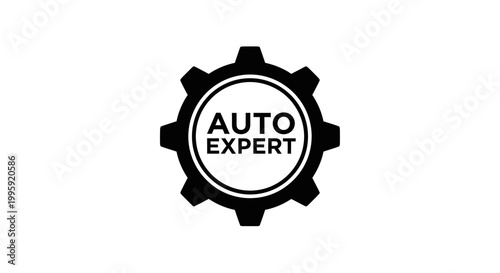 Auto Expert Gear Logo - Automotive Mechanic Service Icon