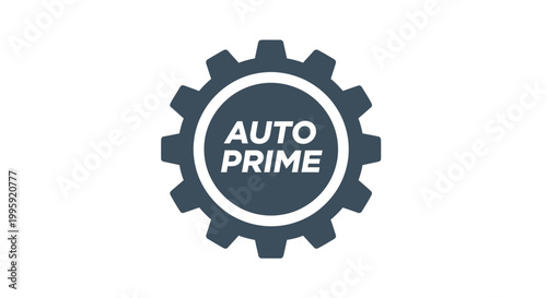 Auto Prime Logo Gear Icon
