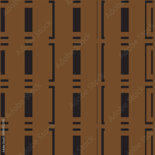 Modern pattern line on brown background pattern design