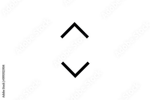 Minimalist black arrows on white background, opposite directions.
