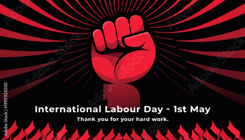 Labor Day vector illustration celebrating workers unity, equality, rights, and contributions to society and global economy.