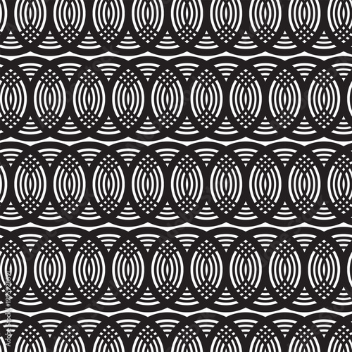 Modern rounded circle pattern art