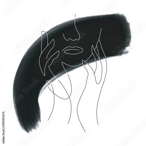 abstract background with hand drawn lines. vector illustration