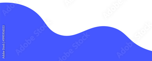 Separator, header, modern wave divider shape vector illustration
