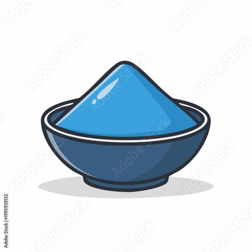 Blue Powder in a Bowl