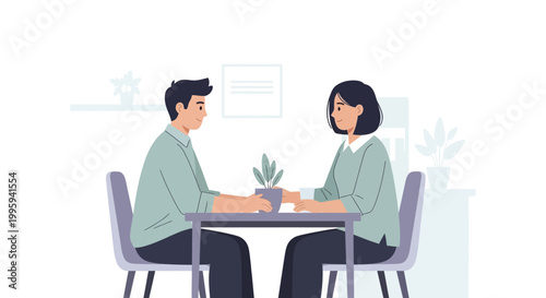 Couple holding hands across table, romantic date, intimate connection, cafe setting
