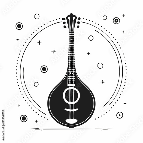 Mandolin Musical Instrument Illustration