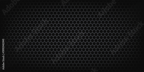 Black perforated metal plate. Metal grill. Black metal texture steel background. Perforated sheet metal.Abstract dark gray circle mesh pattern background texture.
