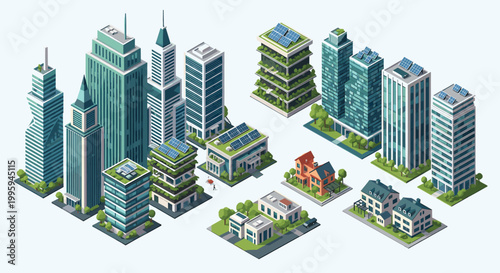 A clean, contemporary illustration evokes progress and urban development. Ideal for business presentations, website backgrounds, or conveying a sense 